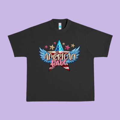 American Babe Urban Heavy Tee Designed By Fadigitalartstudio