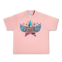 Salmon American babe Urban Heavy Tee - FaDigitalArtStudio