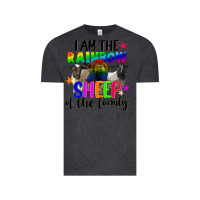 Vintage Black I am the rainbow sheep of the family Vintage Tee - FaDigitalArtStudio