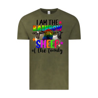 Vintage Olive I am the rainbow sheep of the family Vintage Tee - FaDigitalArtStudio
