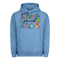 Pigment Pebble Blue Every Bunnys Favorite Kid Urban Hoodie - RanaPortraitStore
