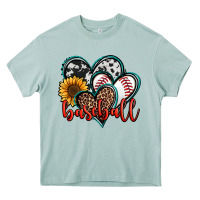Baseball Hearts Heavy Core Tee | Teevron