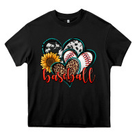 Black baseball hearts Heavy Core Tee - Jasminsmagicworld