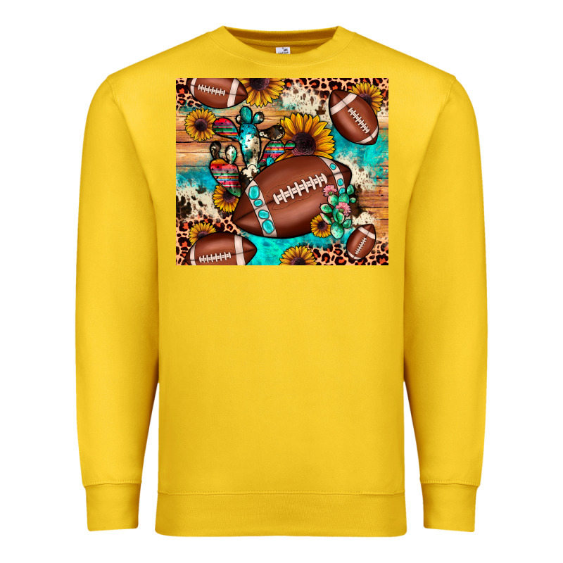Football Cactus Sunflower Premium Sweatshirt by JahusDesignShop | Teevron