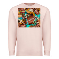 Pale Pink football cactus sunflower Premium Sweatshirt - JahusDesignShop