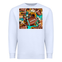 White football cactus sunflower Premium Sweatshirt - JahusDesignShop