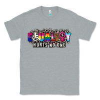 Heather Grey Pride equality hurts no one Classic Tee - CowGirlArtShop
