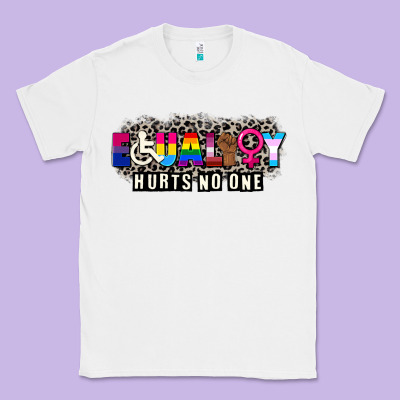 Pride Equality Hurts No One Classic Tee Designed By Cowgirlartshop