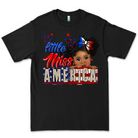 Black little miss america black girl peekaboo Premium Tee - CowGirlArtShop
