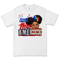 White little miss america black girl peekaboo Premium Tee - CowGirlArtShop