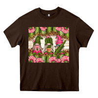 Chocolate Brown cactus gnomies Heavy Core Tee - TumblerDesignByShophia