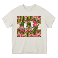 Cream cactus gnomies Heavy Core Tee - TumblerDesignByShophia