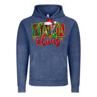 Vintage Denim Christmas Yaya Claus Vintage Hoodie - FaDigitalArtStudio