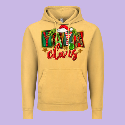 Christmas Yaya Claus Vintage Hoodie Designed By Fadigitalartstudio