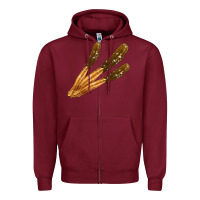 Burgundy mexican churro's Zipper Hoodie - AdoDesignShop