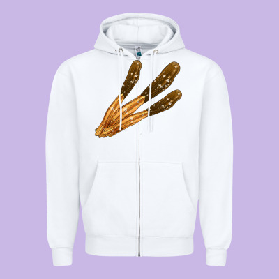 Mexican Churro's Zipper Hoodie Designed By Adodesignshop