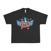 Pigment Black American honey 4th of july Urban Heavy Tee - FaDigitalArtStudio