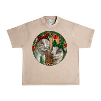 French Oak Baby Goats Christmas Urban Heavy Tee - RanaPortraitStore