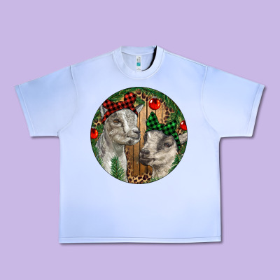 Baby Goats Christmas Urban Heavy Tee Designed By Ranaportraitstore