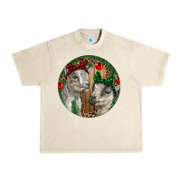 Sandshell Baby Goats Christmas Urban Heavy Tee - RanaPortraitStore