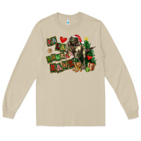 Mushroom Fa La La Trex Christmas Long Sleeve Tee - FaDigitalArtStudio