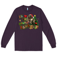 Plum Fa La La Trex Christmas Long Sleeve Tee - FaDigitalArtStudio