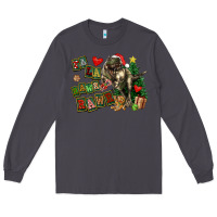 Smoke Fa La La Trex Christmas Long Sleeve Tee - FaDigitalArtStudio