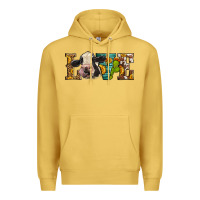 Antique Gold Western Love Holstein Cow Premium Hoodie - LillyAllenDesigns