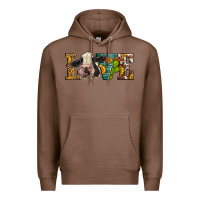 Chestnut Western Love Holstein Cow Premium Hoodie - LillyAllenDesigns
