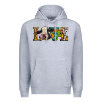 Heather Grey Western Love Holstein Cow Premium Hoodie - LillyAllenDesigns