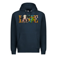 Navy Western Love Holstein Cow Premium Hoodie - LillyAllenDesigns