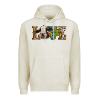 Oatmeal Heather Western Love Holstein Cow Premium Hoodie - LillyAllenDesigns