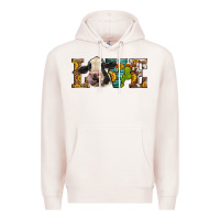Pale Pink Western Love Holstein Cow Premium Hoodie - LillyAllenDesigns