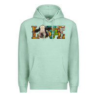 Seafoam Western Love Holstein Cow Premium Hoodie - LillyAllenDesigns