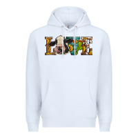 White Western Love Holstein Cow Premium Hoodie - LillyAllenDesigns