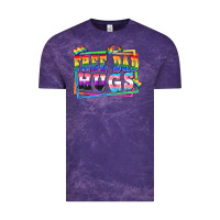 Cloud Purple Free dad hugs pride Vintage Tee - FaDigitalArtStudio