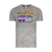 Cloud Rock Free dad hugs pride Vintage Tee - FaDigitalArtStudio