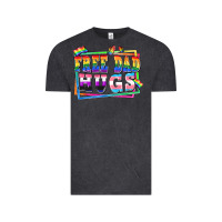 Vintage Black Free dad hugs pride Vintage Tee - FaDigitalArtStudio