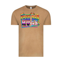 Vintage Camel Free dad hugs pride Vintage Tee - FaDigitalArtStudio