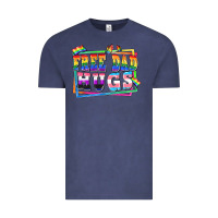 Vintage Denim Free dad hugs pride Vintage Tee - FaDigitalArtStudio