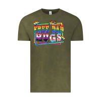 Free Dad Hugs Pride Vintage Tee | Teevron