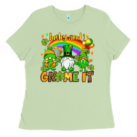 Matcha St. Patrick's Lucky and i gnome it Ladies Tee - OliviaCreatesArt