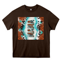 Chocolate Brown tooled leather and cowhide mama Heavy Core Tee - TumblerDesignByShophia