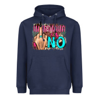 Navy hahahaha no leopard cowhide Heavyweight Hoodie - JahusDesignShop