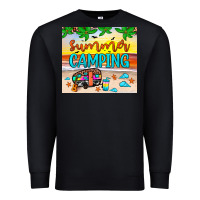 Black summer camping Premium Sweatshirt - JahusDesignShop