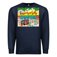 Navy summer camping Premium Sweatshirt - JahusDesignShop
