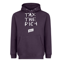 Plum aoc tax the rich Heavyweight Hoodie - baoMotion