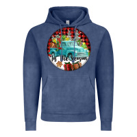 Vintage Denim Tis The Season Truck Vintage Hoodie - FaDigitalArtStudio