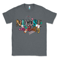 Charcoal Heather Nurse on duty Classic Tee - CowGirlArtShop