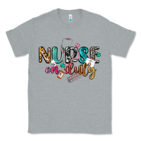 Heather Grey Nurse on duty Classic Tee - CowGirlArtShop